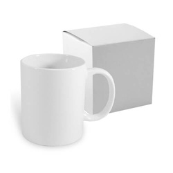 Bílý porcelánový hrnek 330ml pro sublimaci s krabičkou
