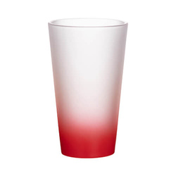 450 ml matné sklo pro sublimaci - červený gradient