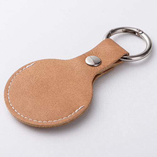 Kožená klíčenka / pouzdro AirTag pro sublimaci - hnědá