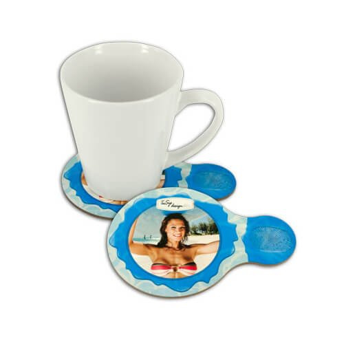 Podložka pod hrnek z MDF s rukojetí pro sublimaci