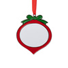 Kovová visačka na vánoční stromek pro sublimaci - oválná