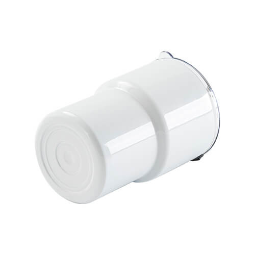 500 ml cestovní hrnek s víčkem a brčkem pro sublimaci - bílý