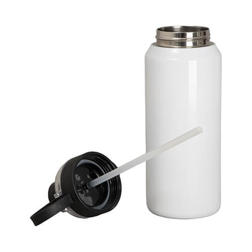 Nerezová láhev o objemu 960 ml s černým víčkem pro sublimaci