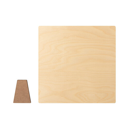 Čtvercový překližkový fotorámeček pro sublimaci - 25,4 x 25,4 cm