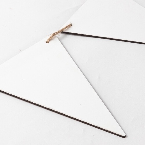 Nástěnná dekorace z MDF pro sublimaci - 8 trojúhelníků