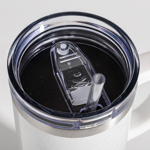 Cestovní hrnek 3D Puff Cloud o objemu 1200 ml pro sublimaci - bílý