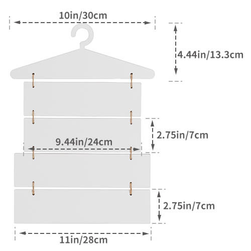 Pět závěsných rámů MDF pro sublimaci - závěs