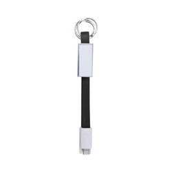 Přívěsek na klíče - datový kabel Lightning pro sublimaci - černý