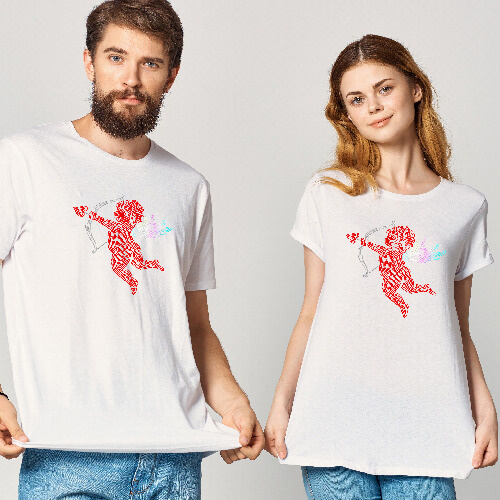 Velký list se zirkony pro termotransfer - Amor