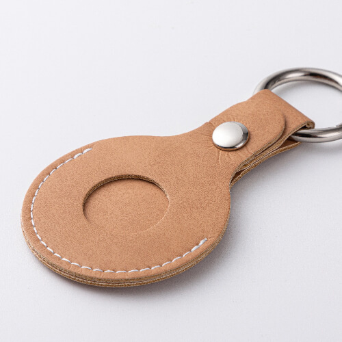 Kožená klíčenka / pouzdro AirTag pro sublimaci - hnědá