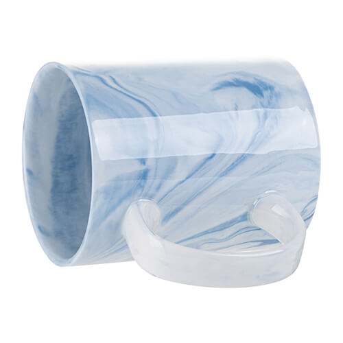 Hrnek 330 ml pro sublimaci - modrý mramor