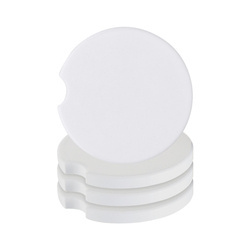 Sada 4 kulatých keramických podložek do auta pod hrnky (sublimace termotransfer)