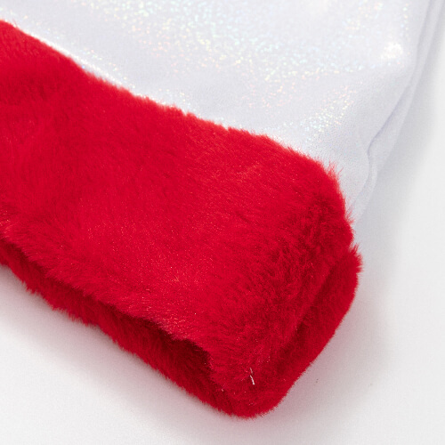 Čepice z brokátu svatého Patrika - sublimace - bílá