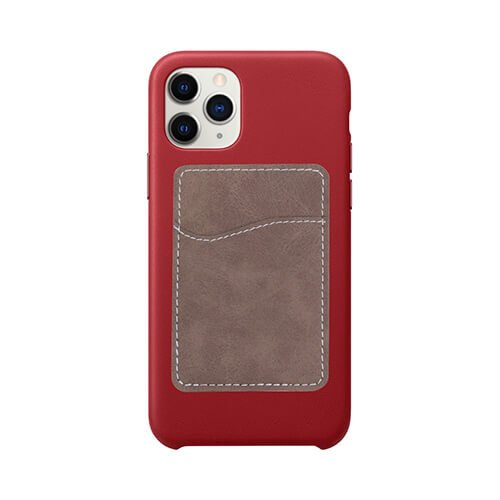 Kožené pouzdro na kreditní kartu pro smartphone pro sublimaci - šedé