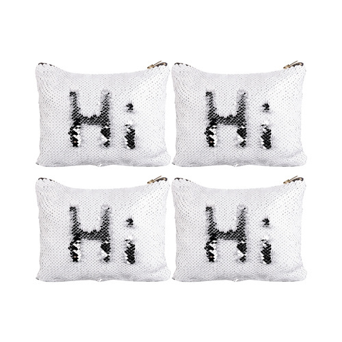 Sada 4 kosmetických taštiček s flitry (pro sublimaci)