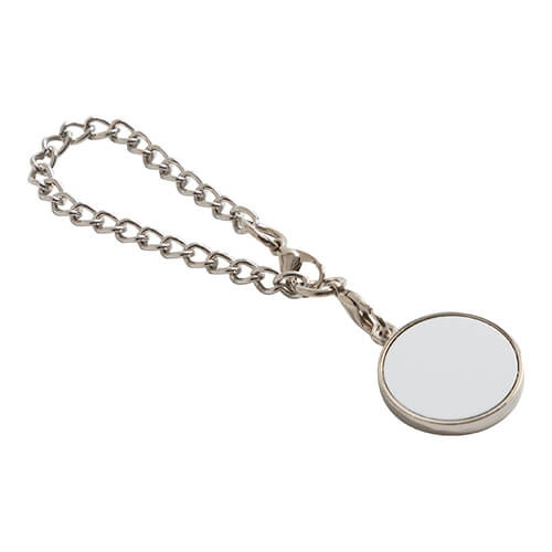 Kovový přívěsek na sublimaci - kruh na řetízku