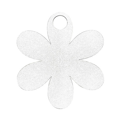 Vláknitá jmenovka se třpytkami pro 1200 ml hrnek k sublimaci - květina