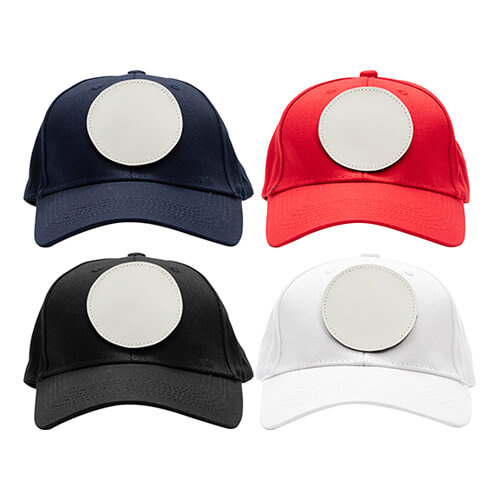 Kulatá kožená nášivka se suchým zipem pro sublimaci