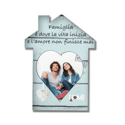 Fotorámeček z MDF - domeček - sublimační termotransfer
