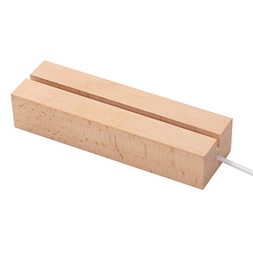 Podstavec LED lampy - obdélníkový 15 cm - teplé světlo