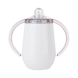 Nerezový hrnek na kapání o objemu 300 ml pro sublimaci - bílý