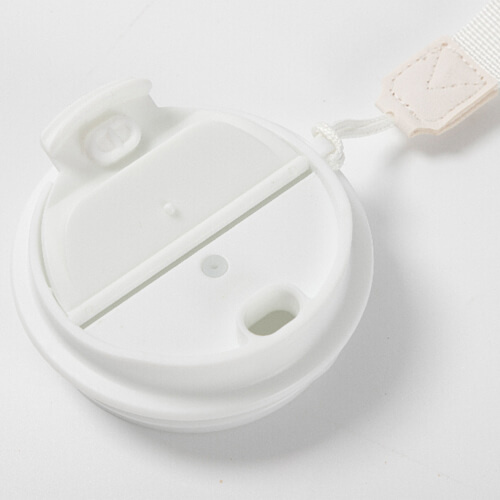 Hrnek 600 ml s dvojitou stěnou a víčkem s poutkem - bílý (pro sublimaci)