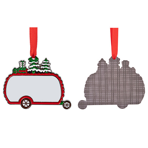 Kovová visačka na vánoční stromek pro sublimaci - kempování