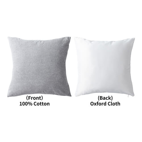 Dvoubarevný povlak na polštář 40 x 40 cm pro sublimaci - šedý