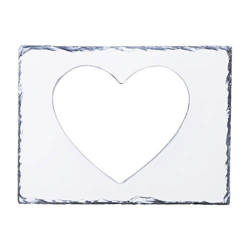 Foto granit - fotorámeček - srdce SBBH54 pro sublimaci