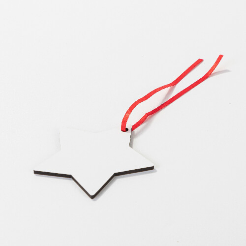 Oboustranný přívěsek z MDF pro sublimaci - hvězda