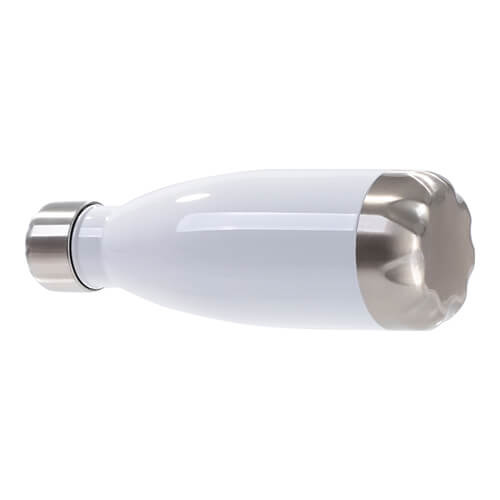 Láhev 350 ml pro sublimaci - bílá se stříbrným základem