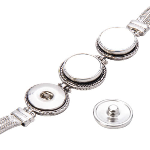 Kovový náramek se třemi kroužky Sublimace