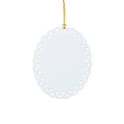 Plastová visačka pro sublimaci - oválný s otvory