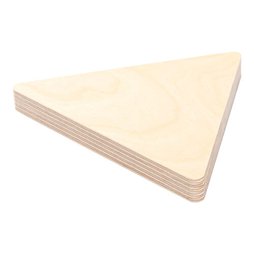 Trojúhelníkový překližkový rámeček na fotografie pro sublimaci - 12,7 x 15,2 cm