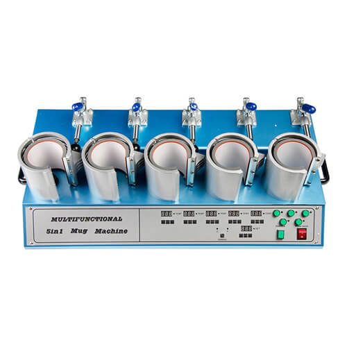 Vertikální sublimační termotransferový lis na kelímky 5 v 1 - model MAX5