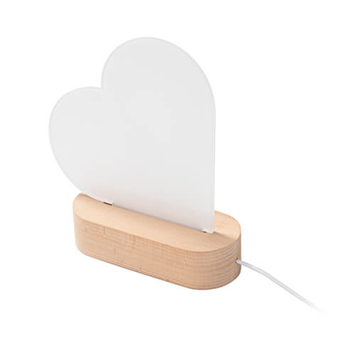 Akrylový rám pro sublimaci - srdce 15 x 15 x 0,5 cm