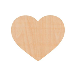 Překližková podložka pod hrnek pro sublimaci - srdce