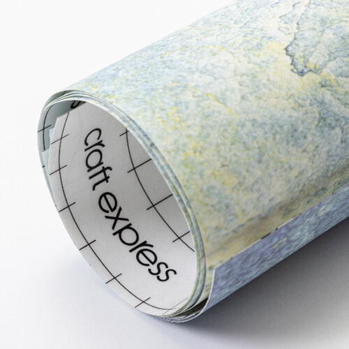 Jezerní zelená přenosová fólie 30,5 x 30,5 cm - 4 ks.