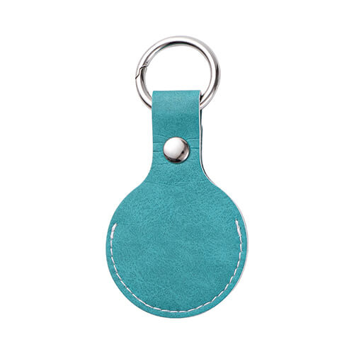 Kožená klíčenka / pouzdro AirTag pro sublimaci - zelené