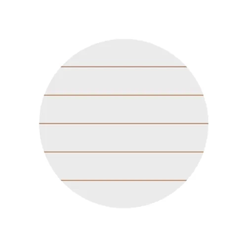 Kulatý fotorámeček z MDF, pruhovaný, Ø 30,5 cm