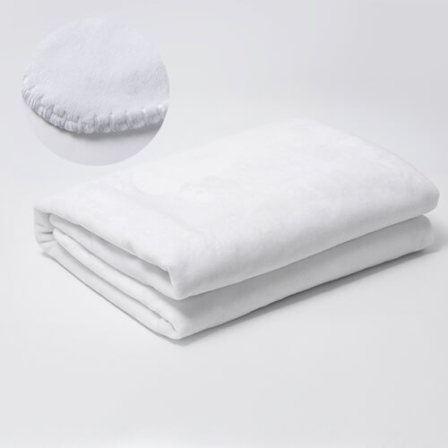 Deka z mikrovlákna a arktického rouna pro sublimaci - bílá