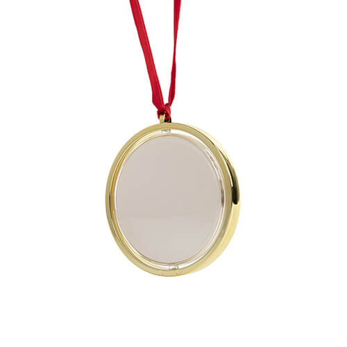 Otočná ozdoba na vánoční stromek pro sublimaci - zlatá