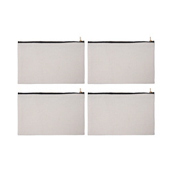 Sada 4 plátěných sáčků na make-up (pro sublimaci)