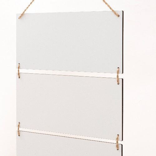 Šest obdélníkových závěsných rámů MDF pro sublimaci