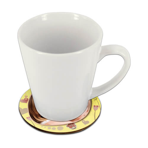 Kulatá podložka pod hrnek Ø 10 cm z MDF pro sublimaci