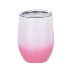 Hrnek na svařené víno 360 ml pro sublimaci - bílý a růžový gradient