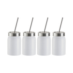 Sada 4 kovových hrnků Mason Tumbler 500 ml k potisku