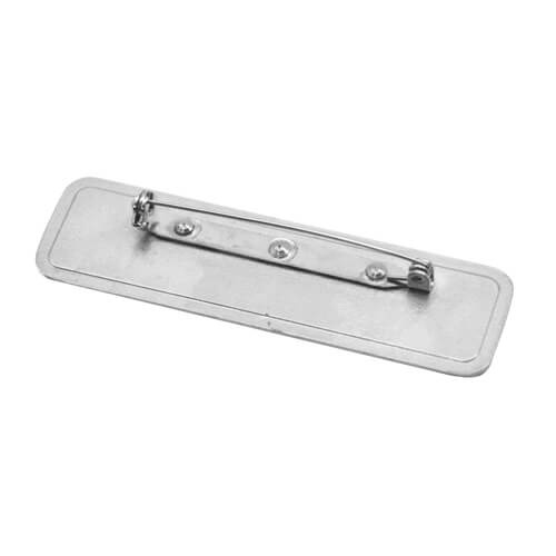 Obdélníkový kovový odznak s rovnými rohy 71 x 21 sublimační termotransferový