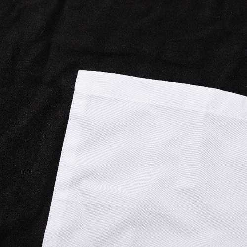 Černá zástěra s kapsou pro dospělé na sublimaci