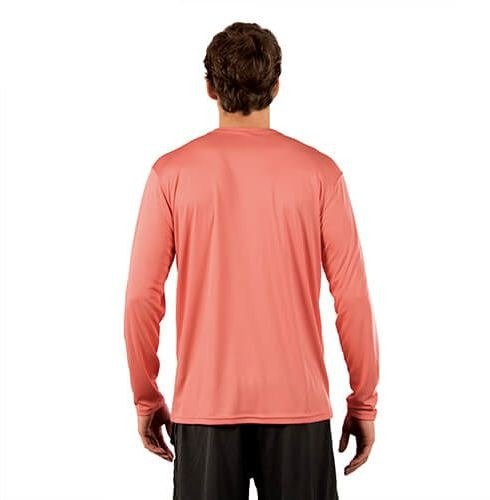 Solární tričko s dlouhým rukávem - Salmon